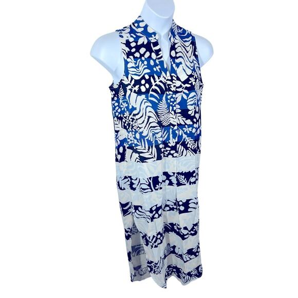 Mara Hoffman Anguilla Tropical Print Tencel Shirtdress Size Medium - Picture 8 of 16
